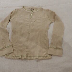 Misha and Puff New Girl's Pima Cotton Thermal Henley